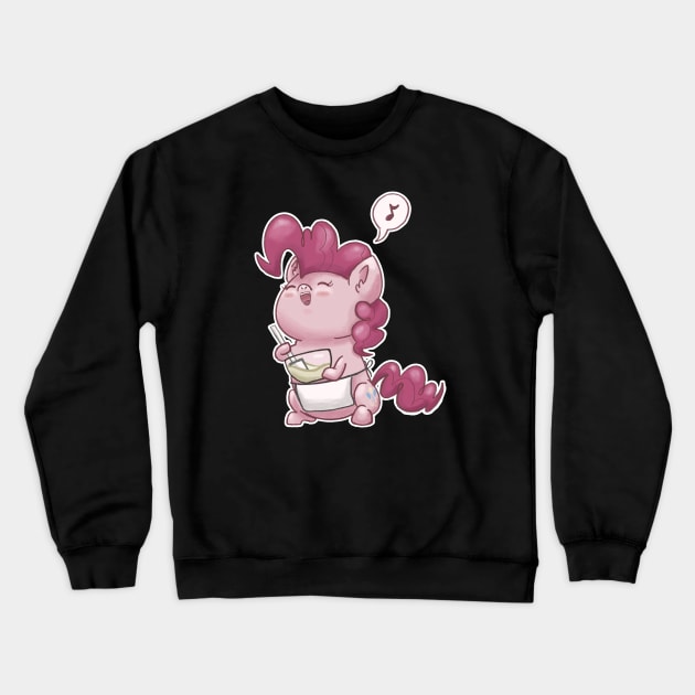 Chibi Pinkie Pie Crewneck Sweatshirt by CatScratchPaper